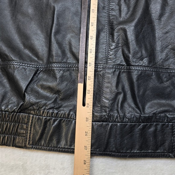 Harley Davidson Leather Jacket Mens XL Black Motorcycle Biker American 90's VTG - Picture 13 of 16